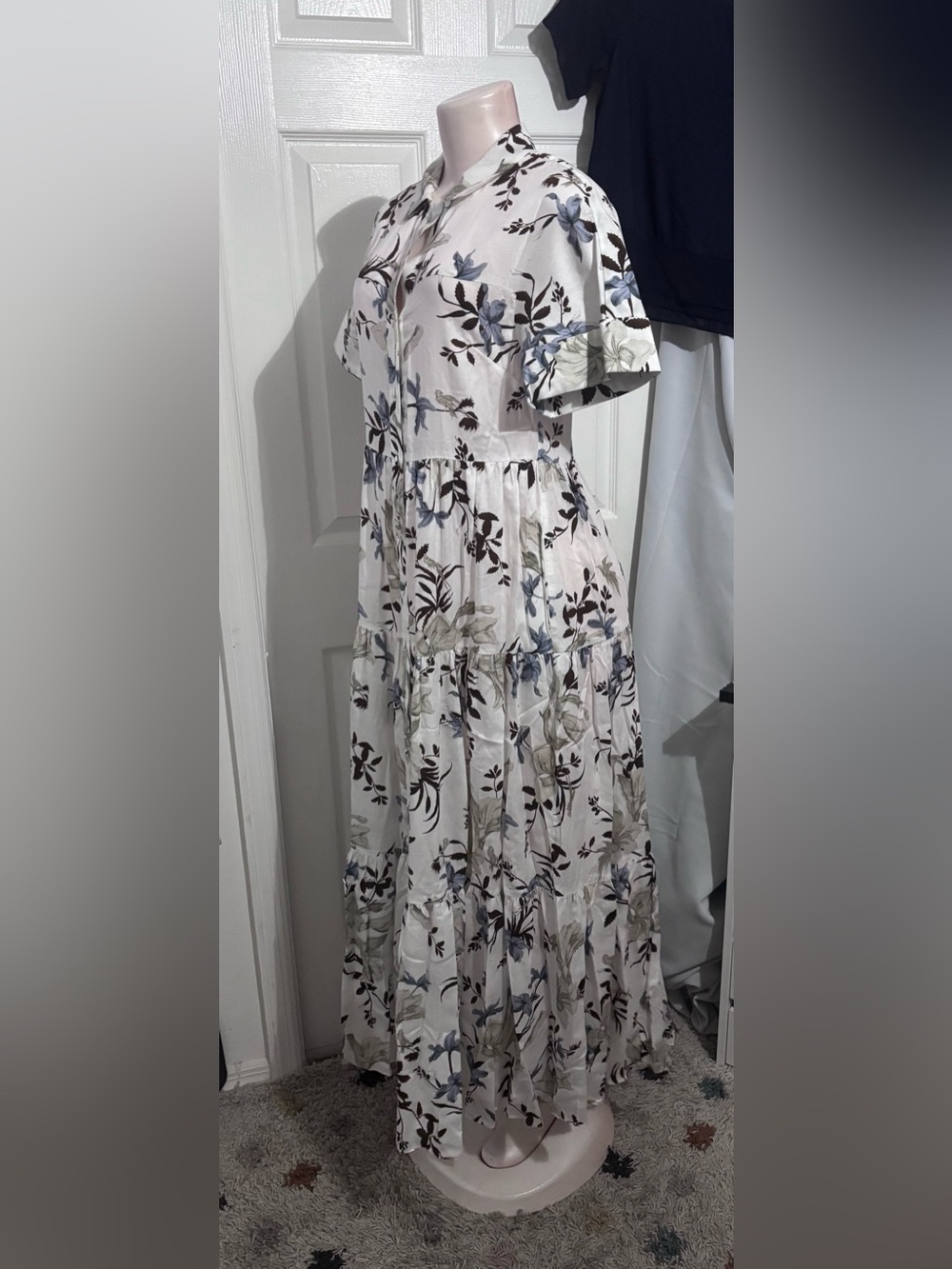 Erdem floral print tiered shirtdress - Picture 6 of 9